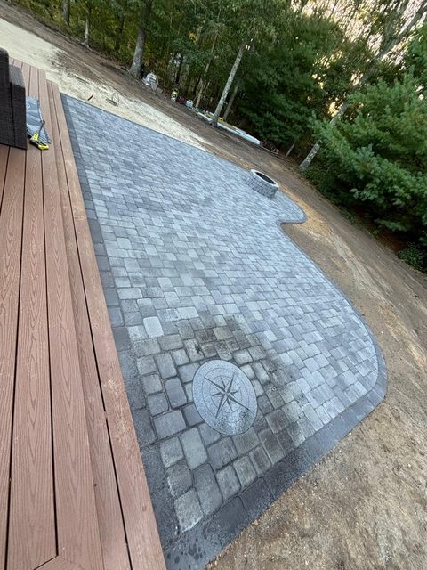 Paver Patios & Walkways by Castle Masonry on Cape Cod