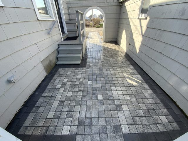 Paver Patios & Walkways by Castle Masonry on Cape Cod