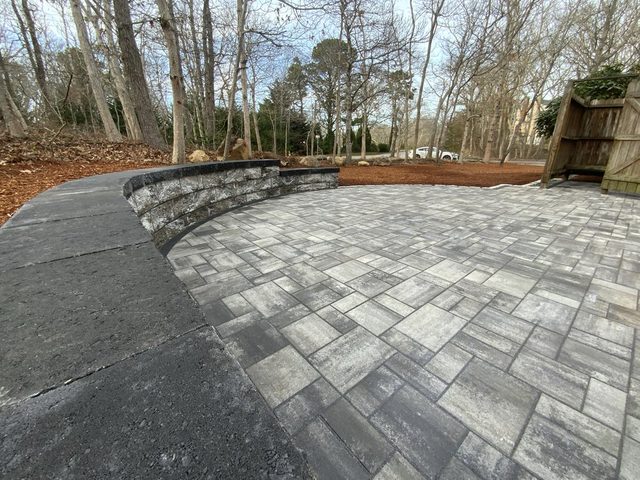 Paver Patios & Walkways by Castle Masonry on Cape Cod