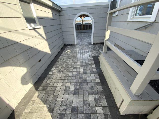 Paver Patios & Walkways by Castle Masonry on Cape Cod