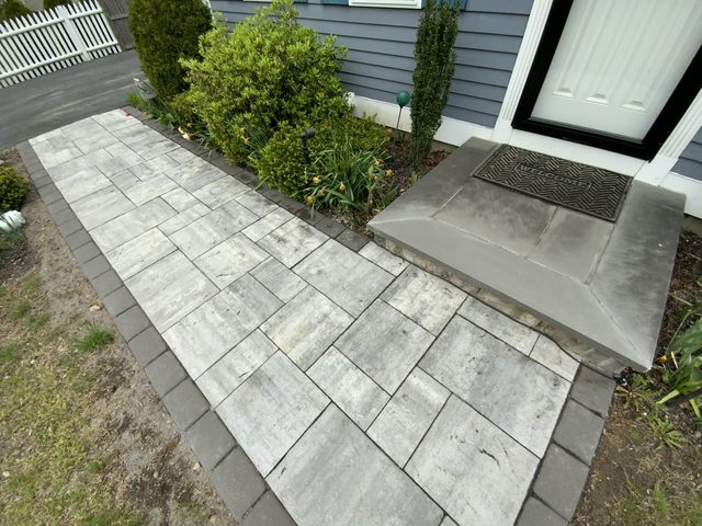 Paver Patios & Walkways by Castle Masonry on Cape Cod