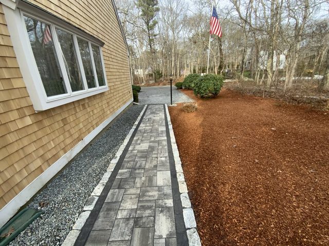 Paver Patios & Walkways by Castle Masonry on Cape Cod