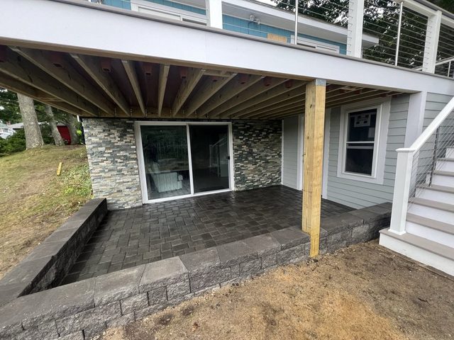 Pool Decks & Outdoor Living by Castle Masonry on Cape Cod