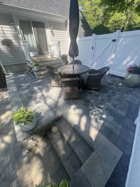 Paver Patios & Walkways by Castle Masonry on Cape Cod
