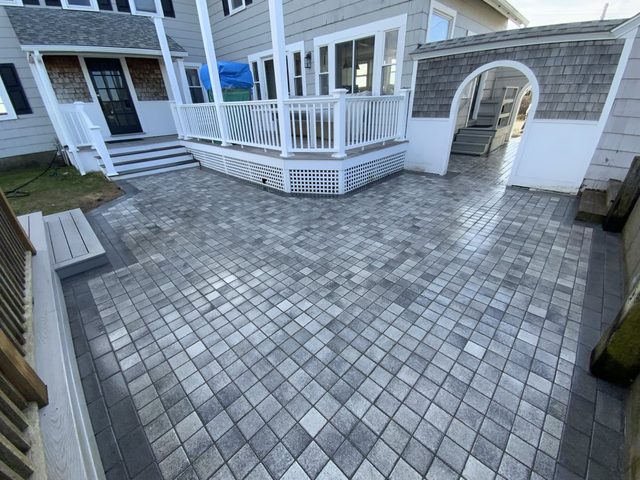 Paver Patios & Walkways by Castle Masonry on Cape Cod