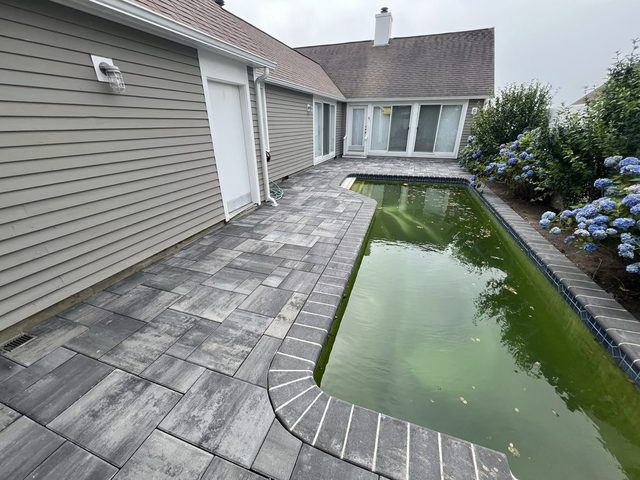 Pool Decks & Outdoor Living by Castle Masonry on Cape Cod